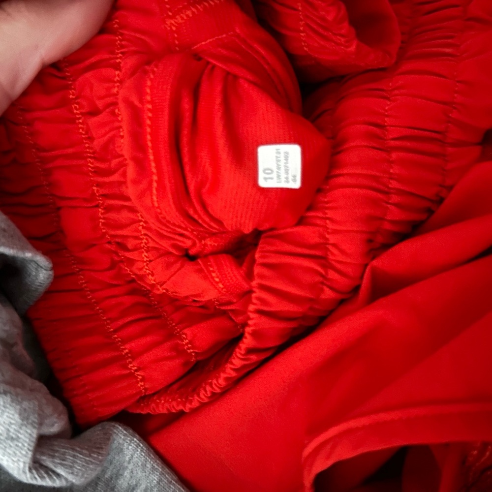 Red Hotty Hot Lululemon Shorts